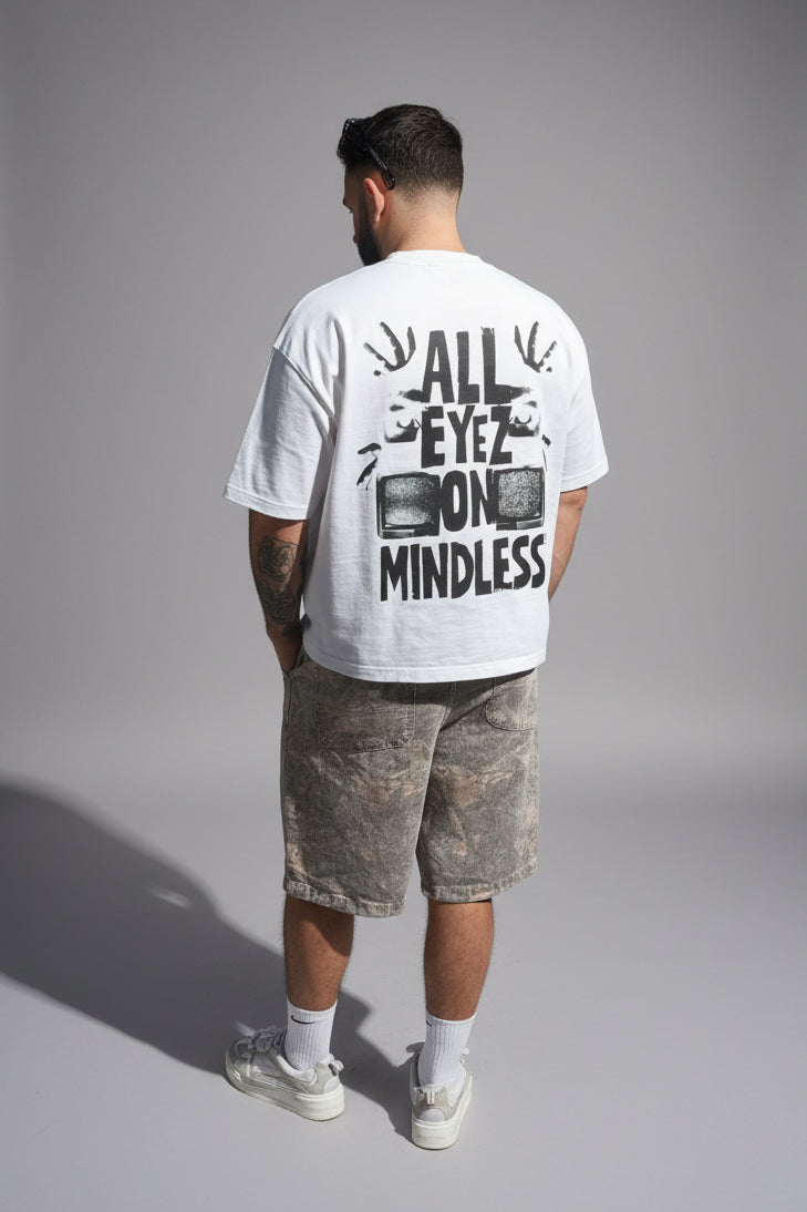 ‘ALL EYEZ ON MINDLESS’ Boxy Fit Tee | V2