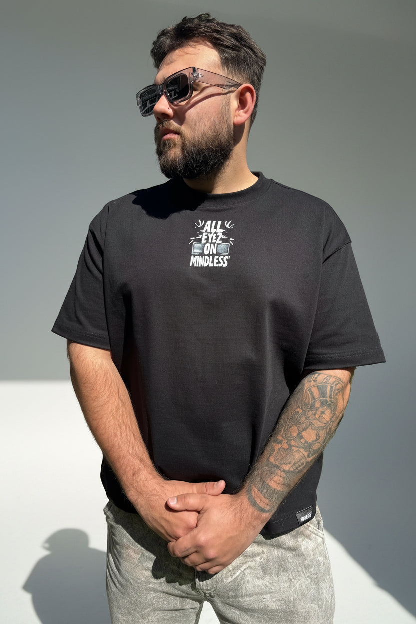 ‘ALL EYEZ ON MINDLESS’ Boxy Fit Tee | V2