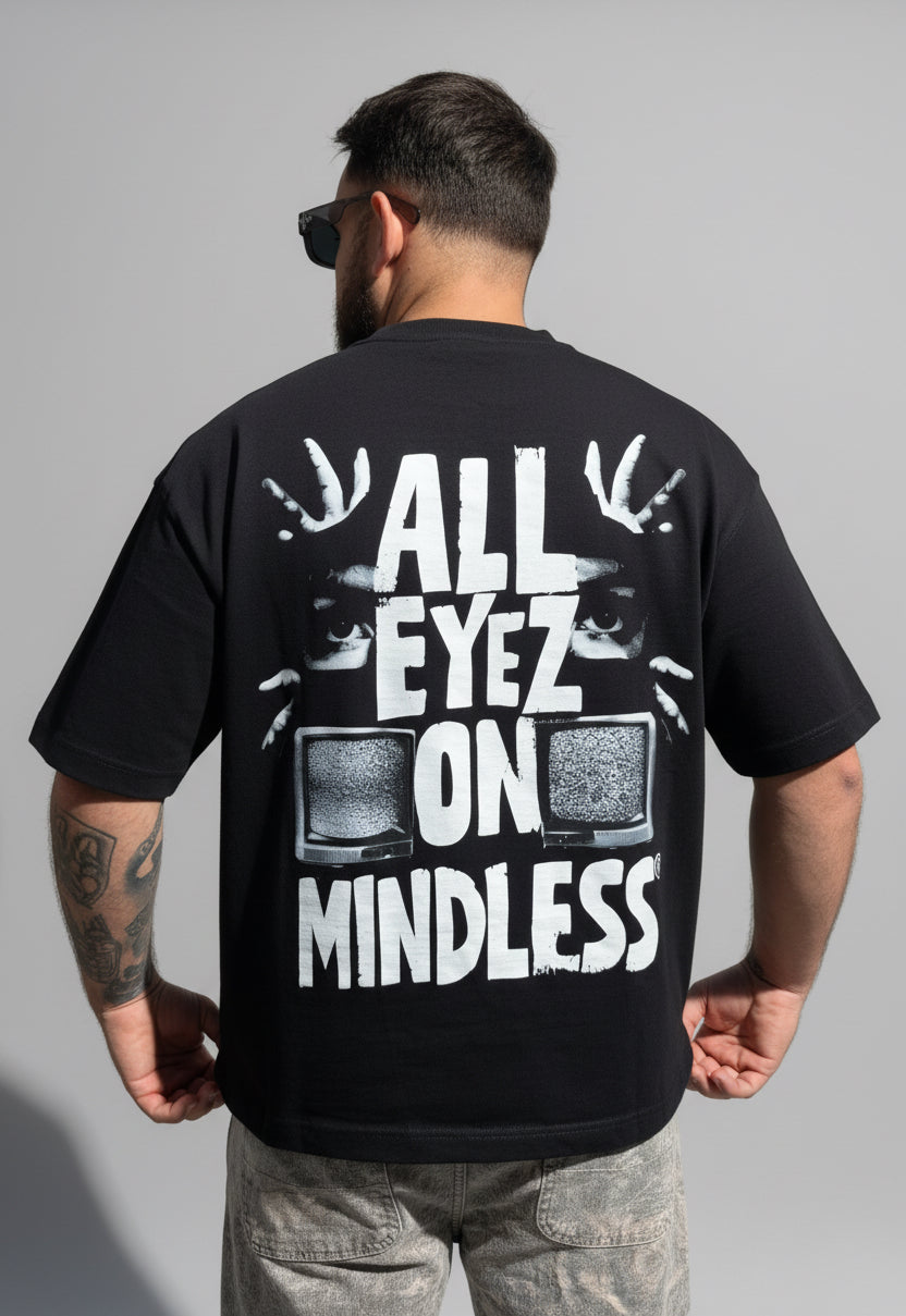 ‘ALL EYEZ ON MINDLESS’ Boxy Fit Tee | V2